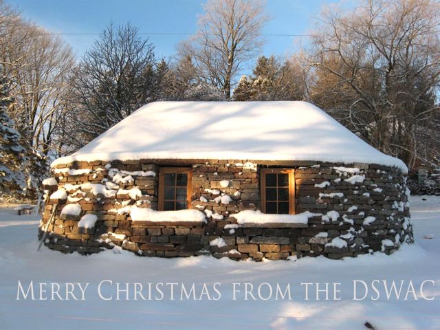 Here is how the newly constructed DSWAC Festival 'blackhouse' looked last Christmas 2009